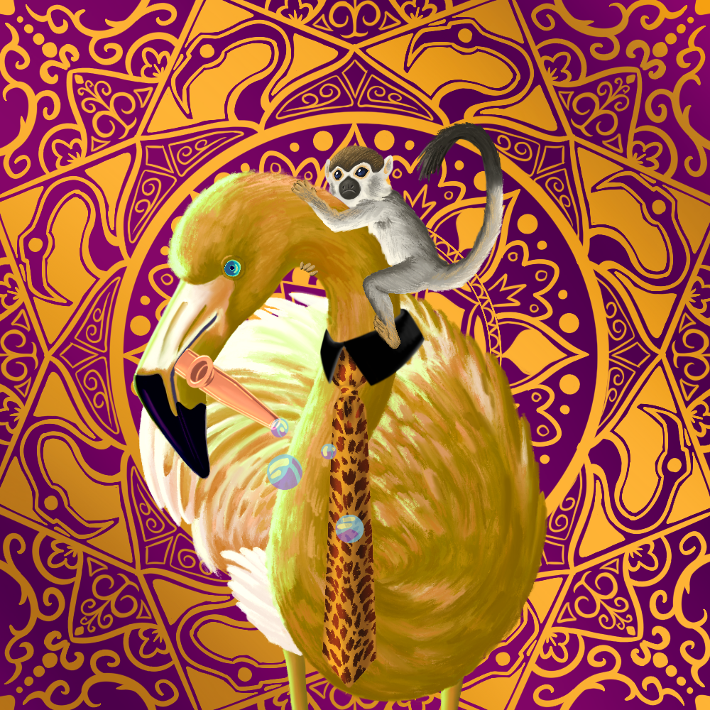 ReallyRichFlamingo #254 NFT on Algorand