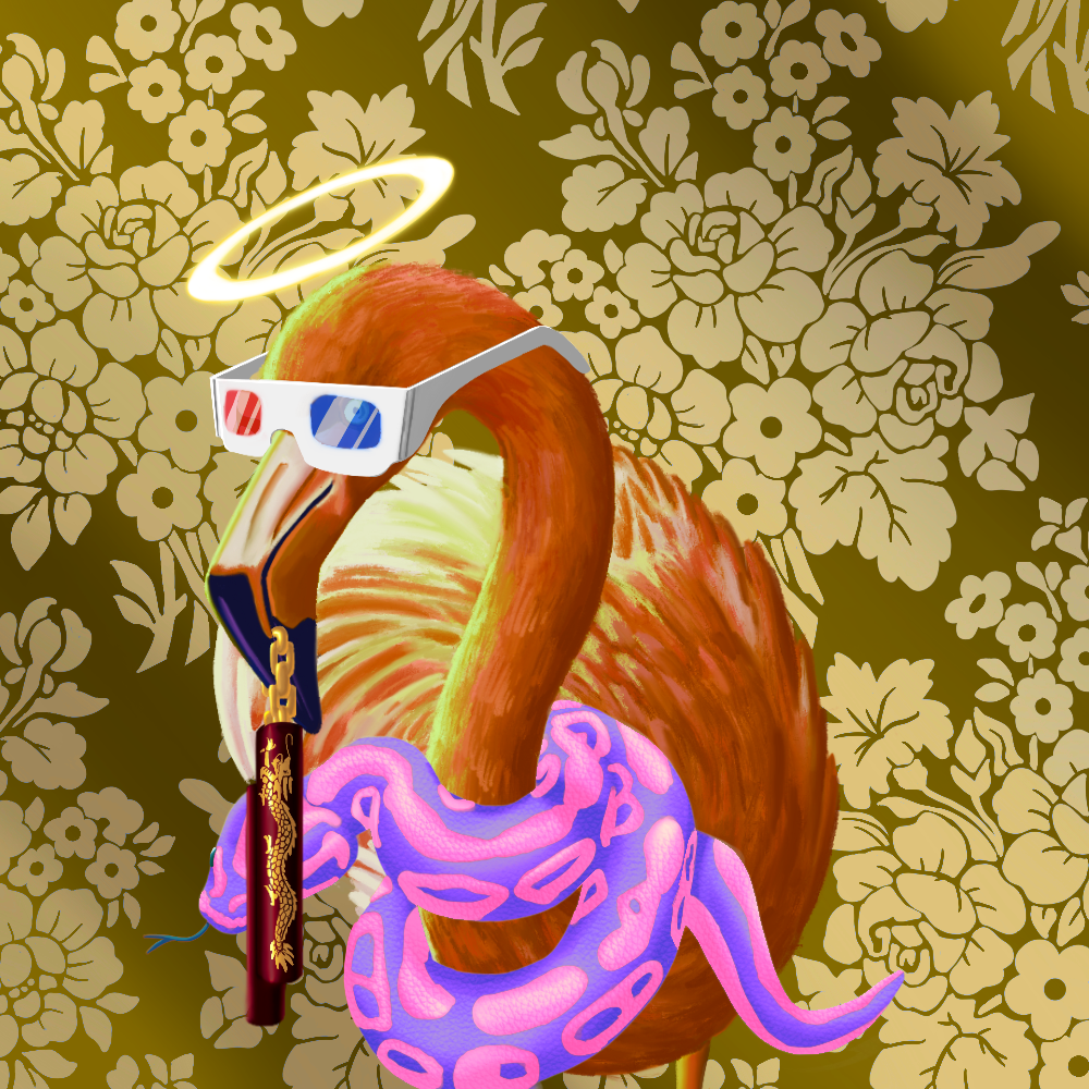 ReallyRichFlamingo #334 NFT on Algorand