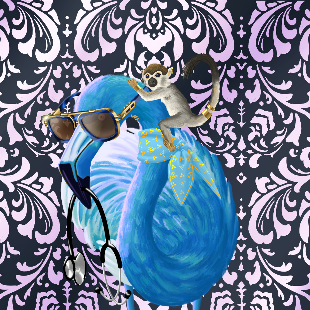 ReallyRichFlamingo #347 NFT on Algorand