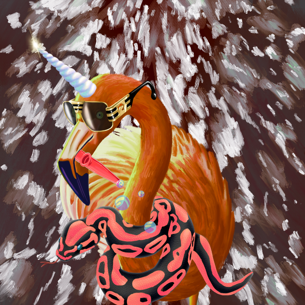 ReallyRichFlamingo #393 NFT on Algorand