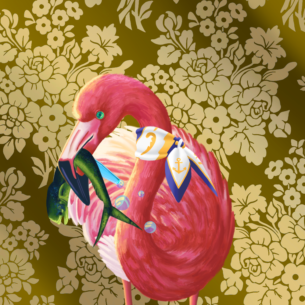 ReallyRichFlamingo #480 NFT on Algorand