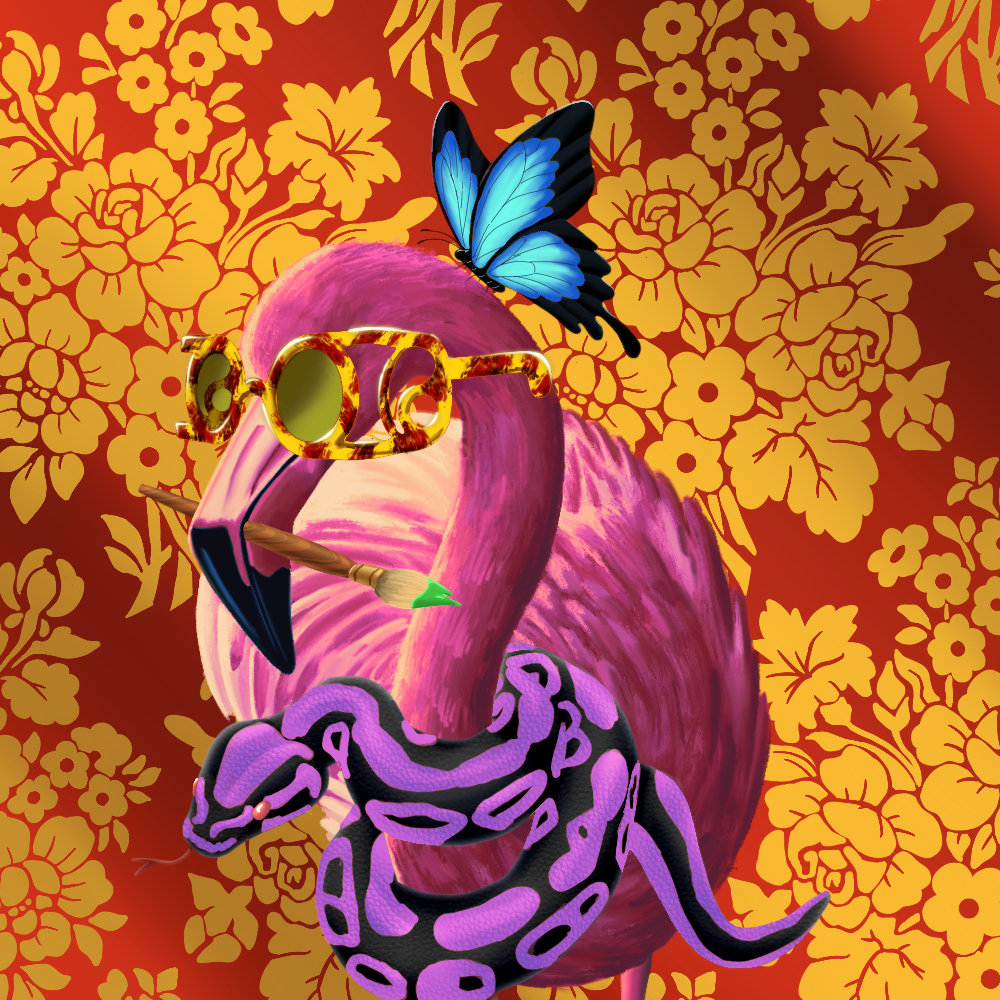 ReallyRichFlamingo #486 NFT on Algorand