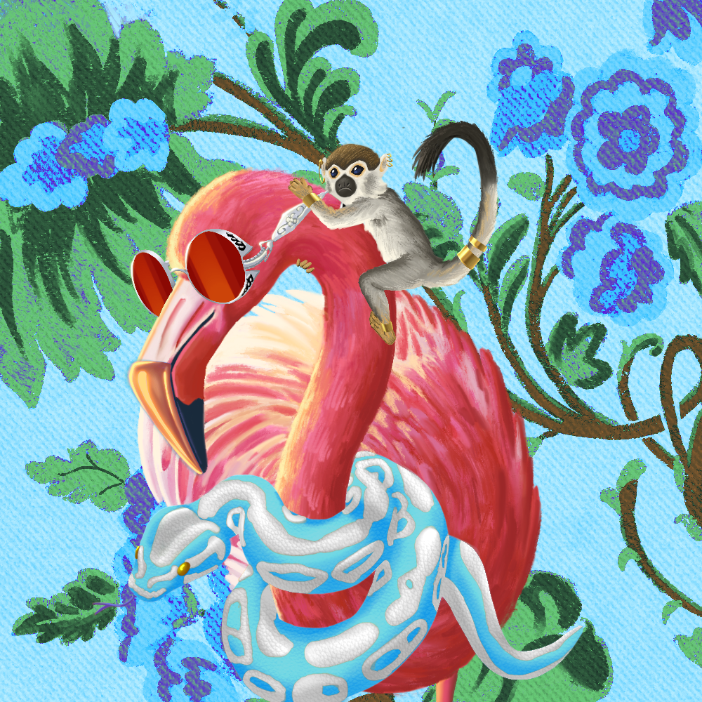 ReallyRichFlamingo #502 NFT on Algorand