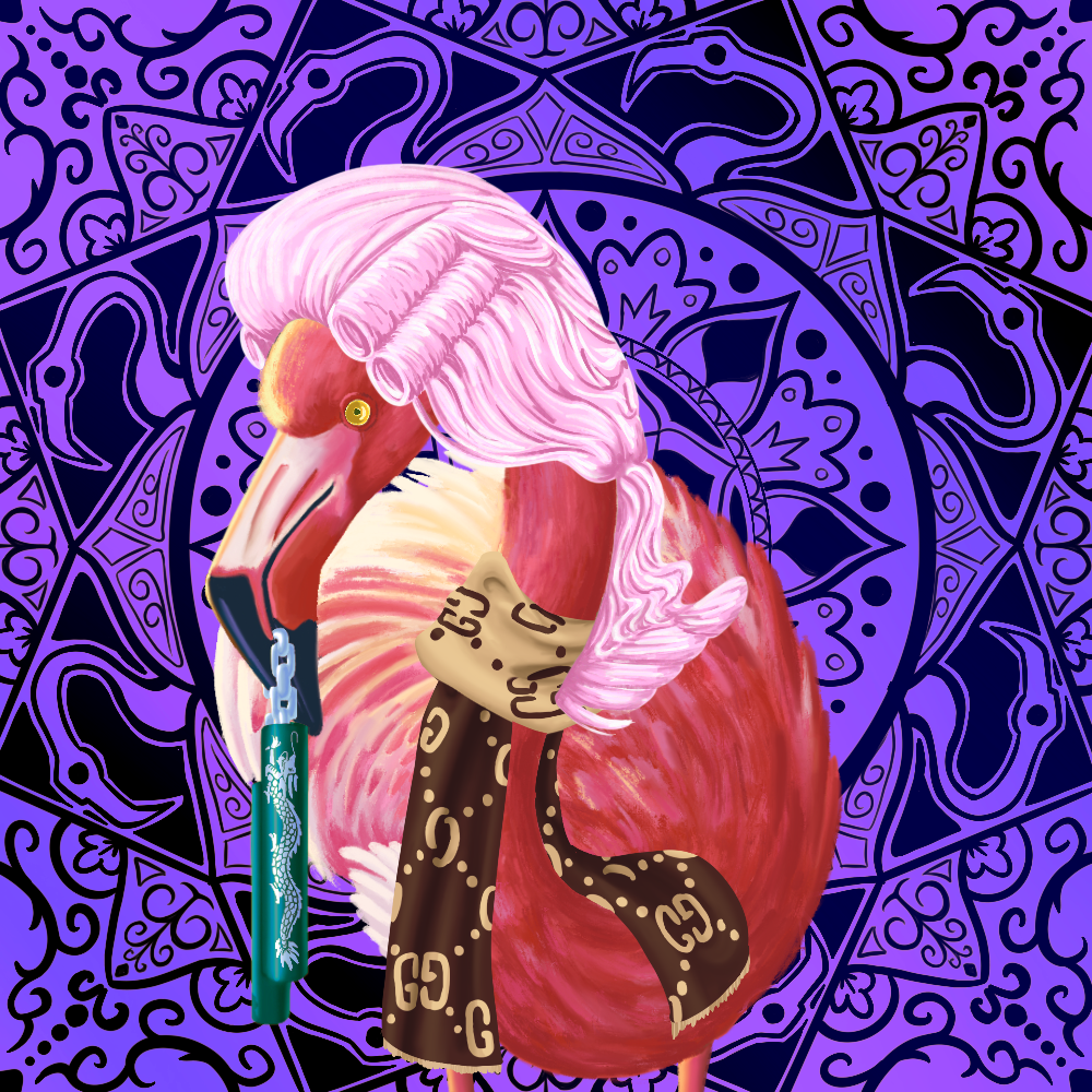 ReallyRichFlamingo #518 NFT on Algorand