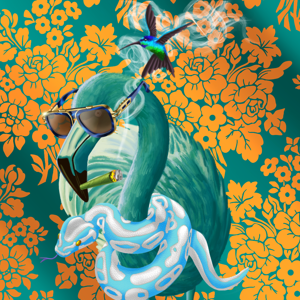 ReallyRichFlamingo #590 NFT on Algorand