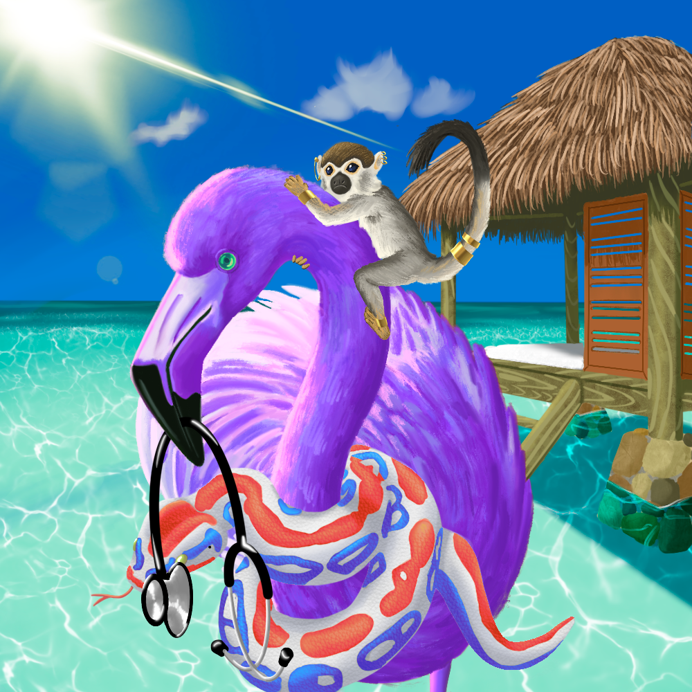 ReallyRichFlamingo #598 NFT on Algorand