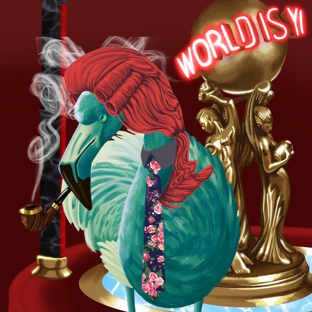 ReallyRichFlamingo #628 NFT on Algorand