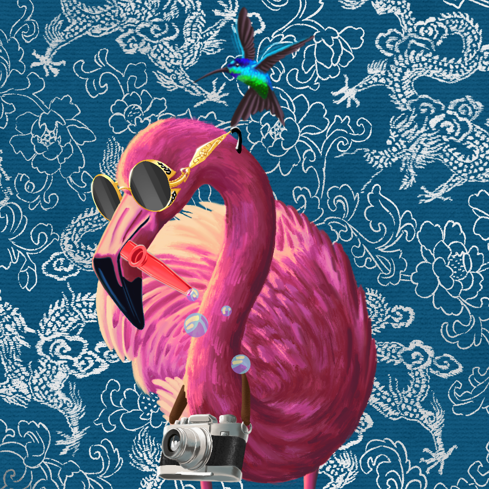 ReallyRichFlamingo #649 NFT on Algorand