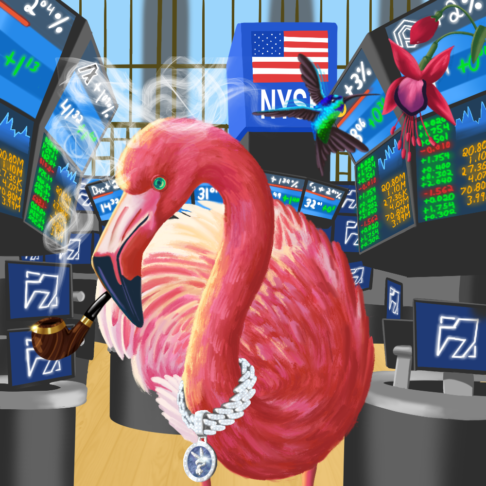 ReallyRichFlamingo #655 NFT on Algorand