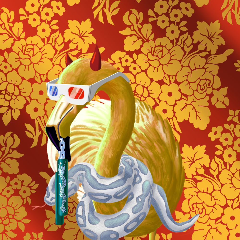 ReallyRichFlamingo #671 NFT on Algorand