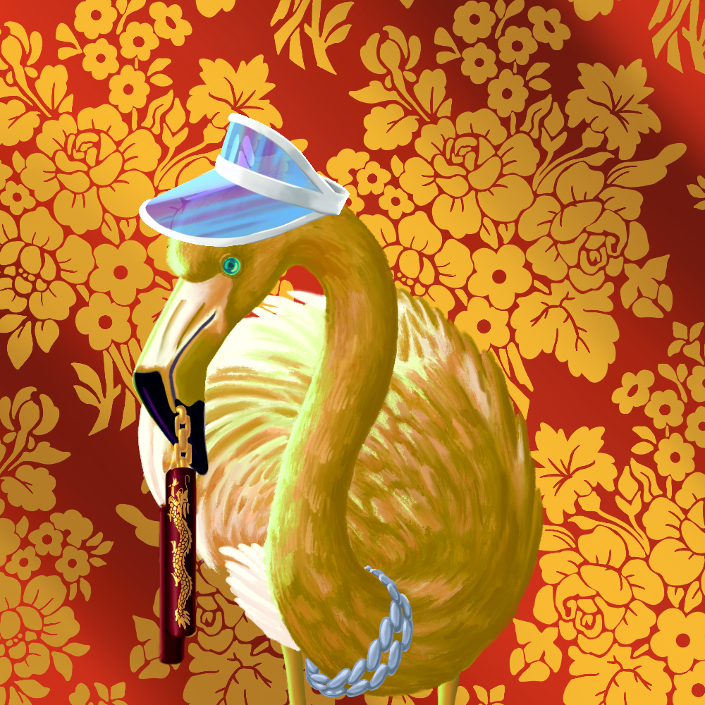 ReallyRichFlamingo #674 NFT on Algorand