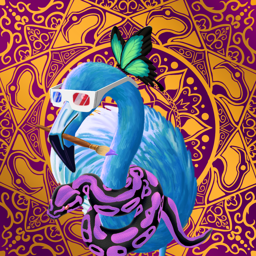 ReallyRichFlamingo #676 NFT on Algorand