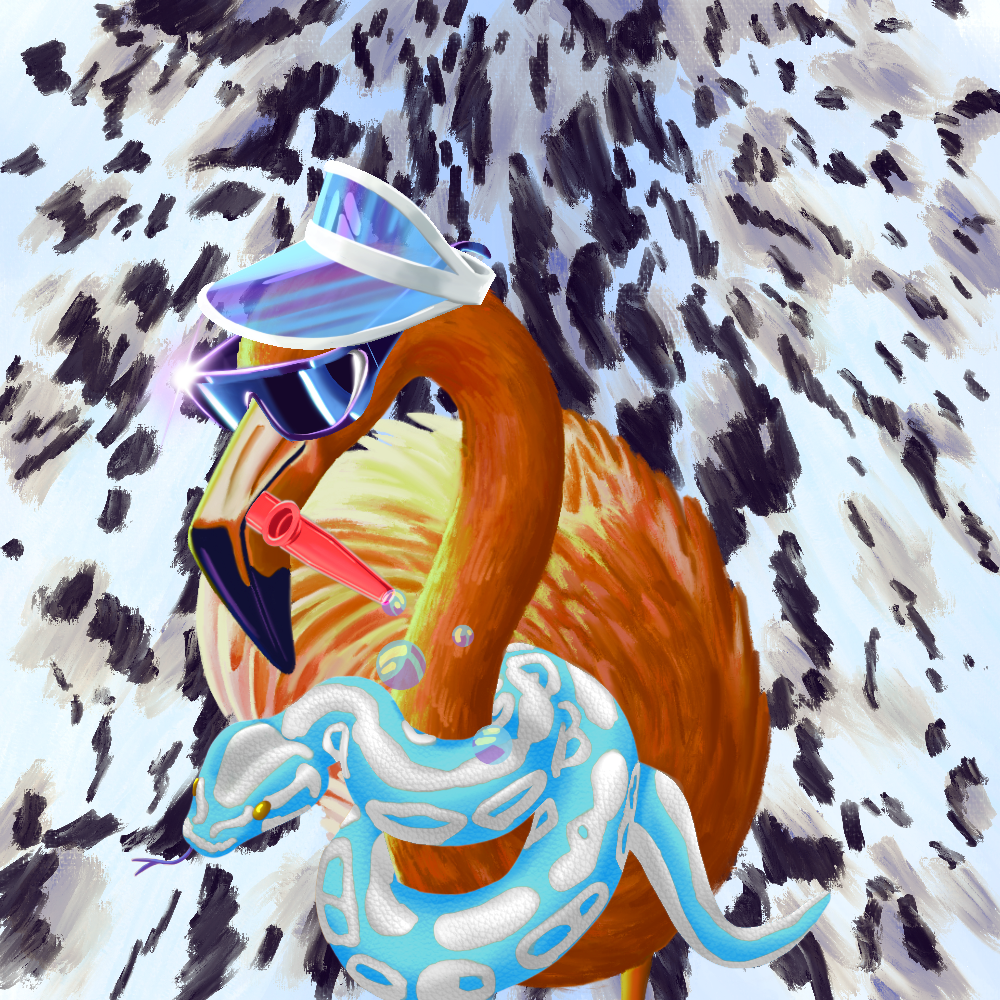 ReallyRichFlamingo #689 NFT on Algorand