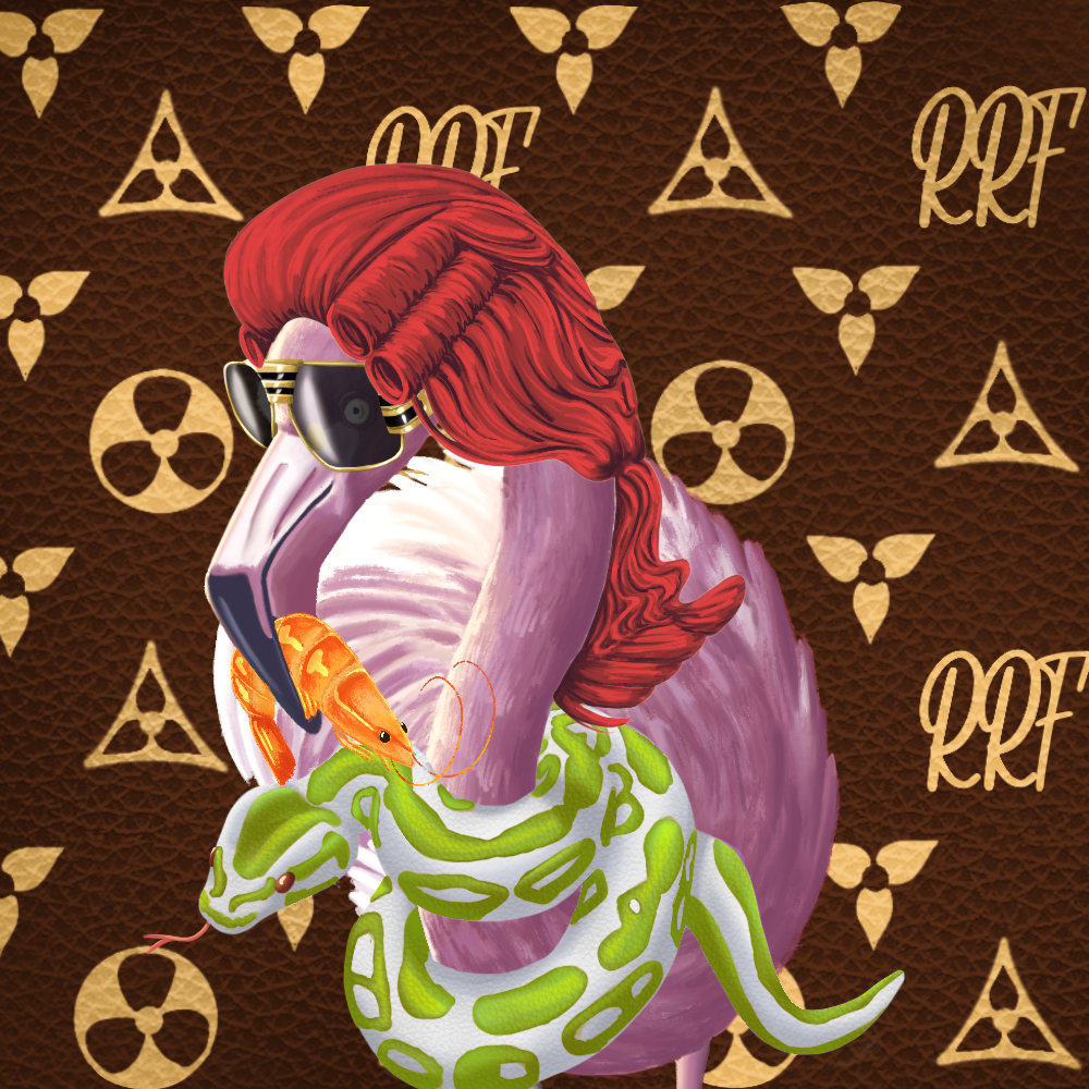 ReallyRichFlamingo #698 NFT on Algorand