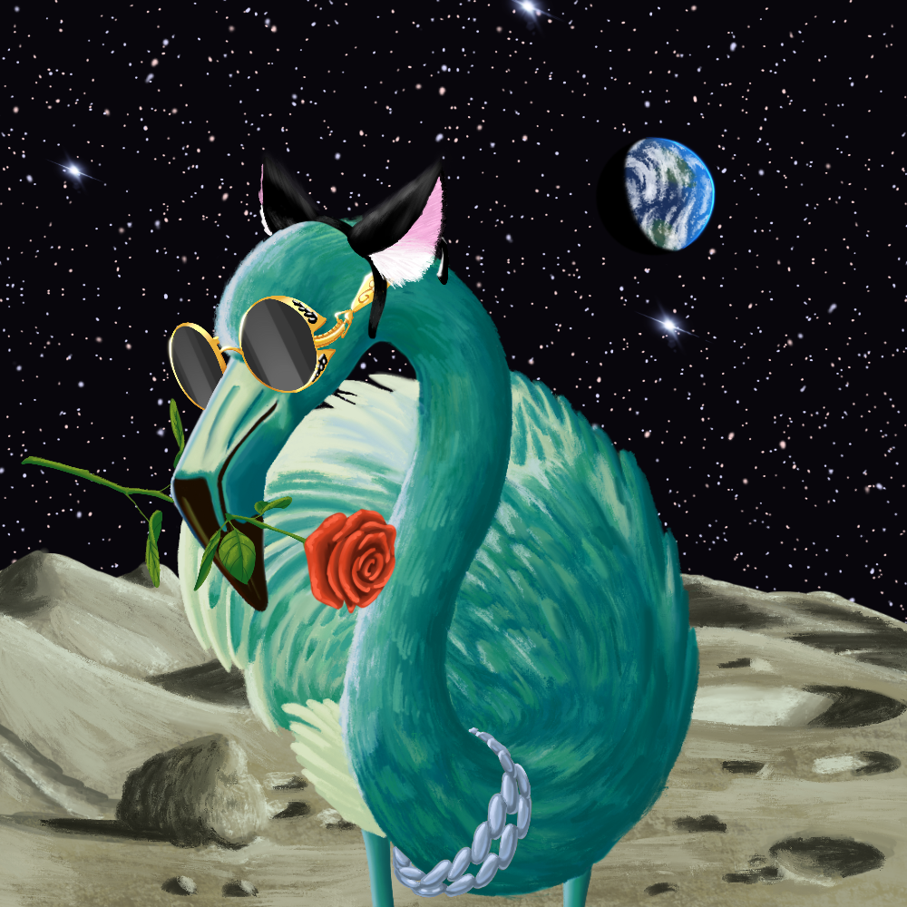 ReallyRichFlamingo #70 NFT on Algorand