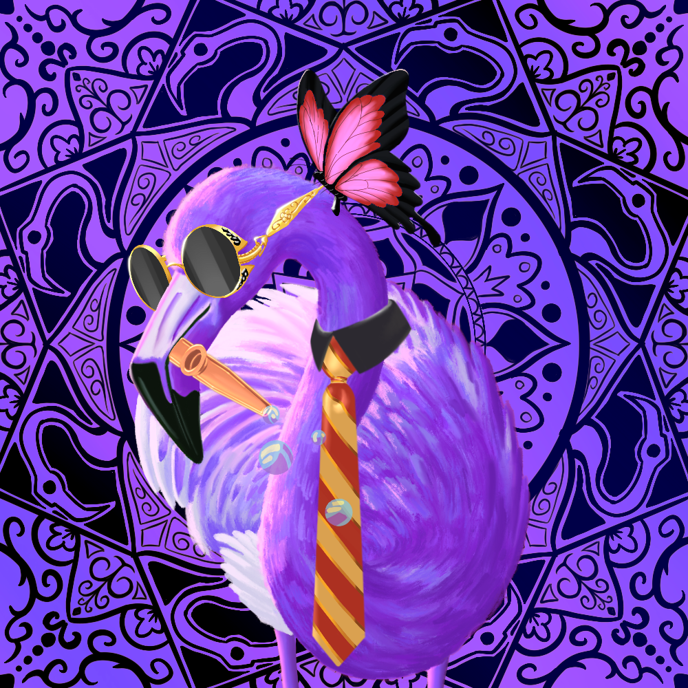 ReallyRichFlamingo #708 NFT on Algorand