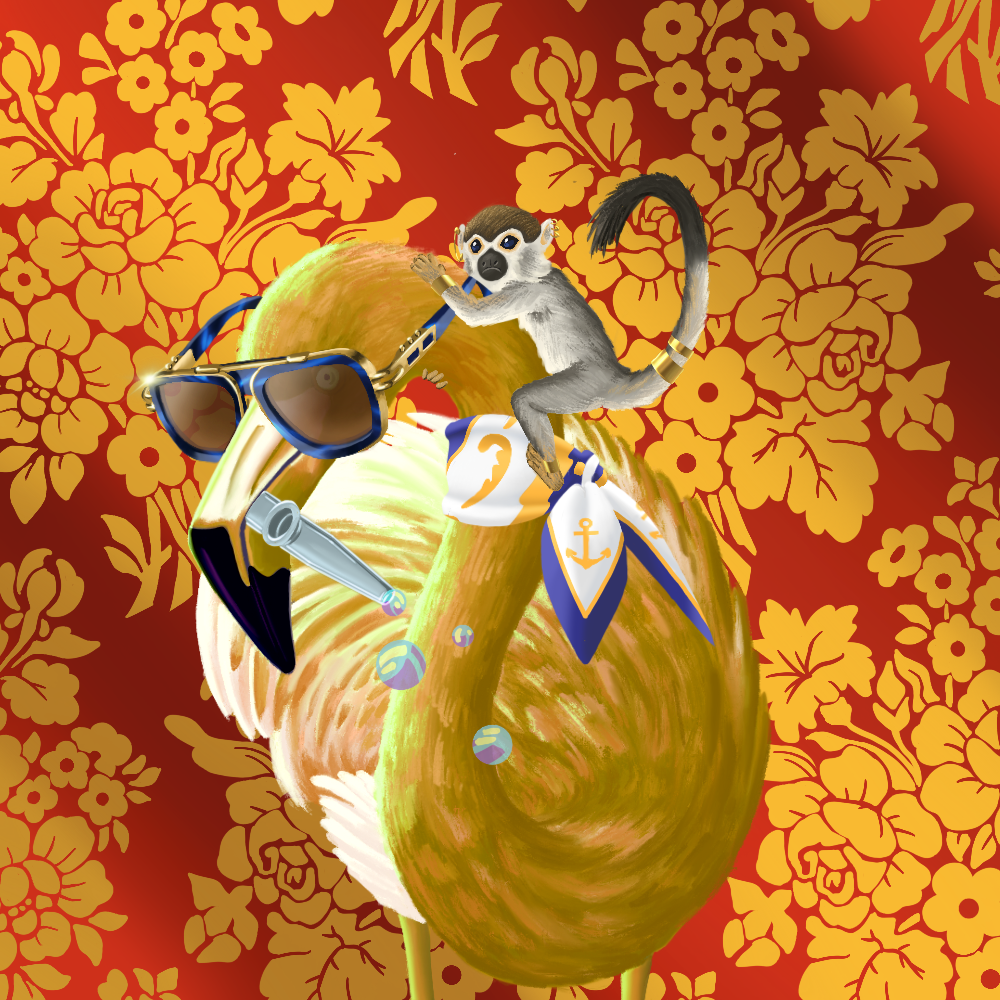 ReallyRichFlamingo #713 NFT on Algorand