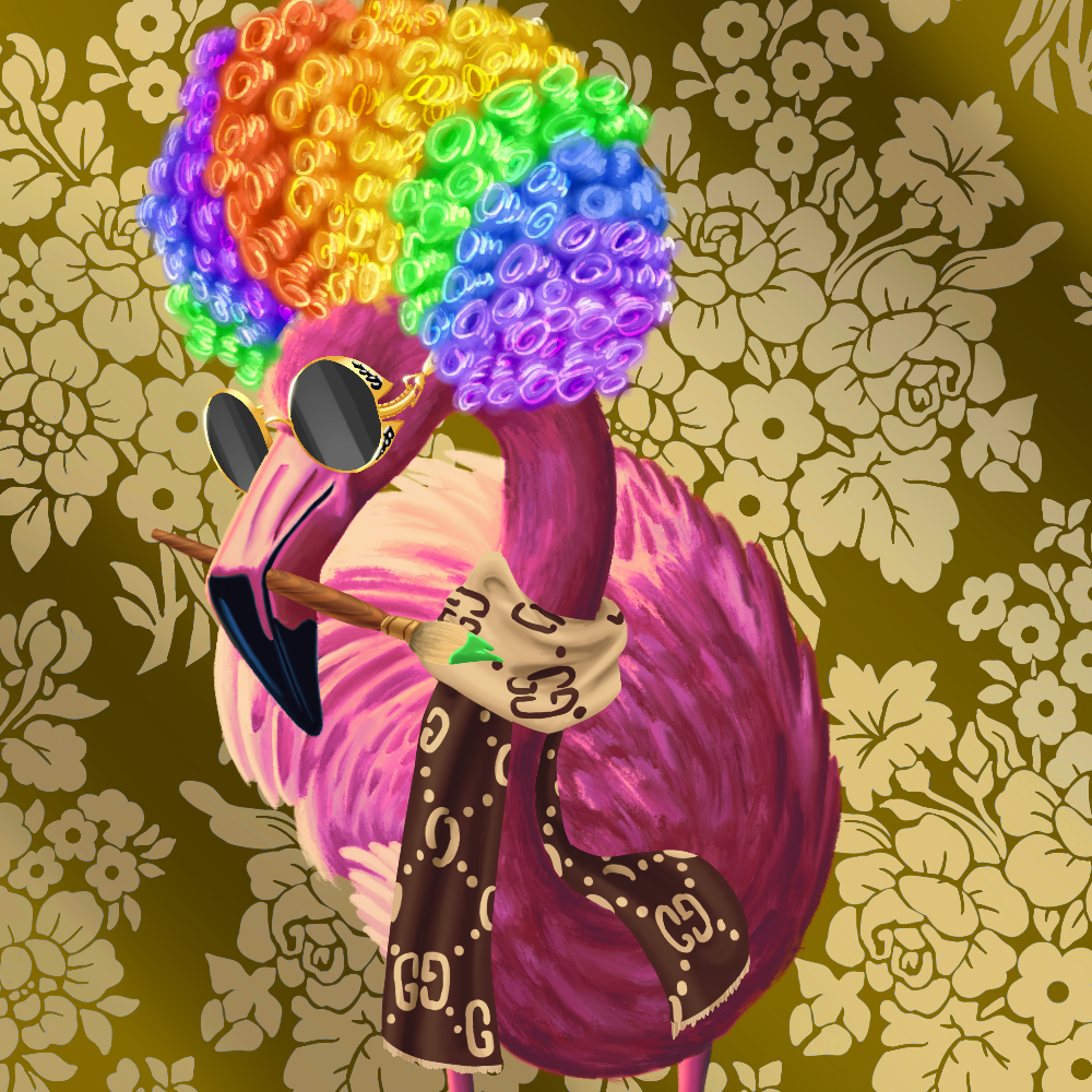 ReallyRichFlamingo #724 NFT on Algorand