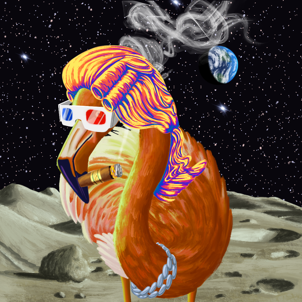 ReallyRichFlamingo #734 NFT on Algorand