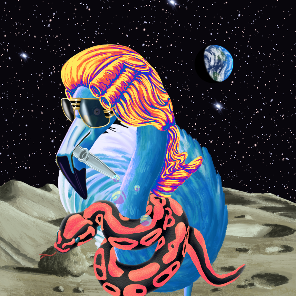 ReallyRichFlamingo #735 NFT on Algorand