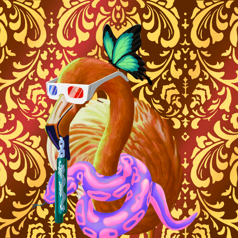 ReallyRichFlamingo #741 NFT on Algorand
