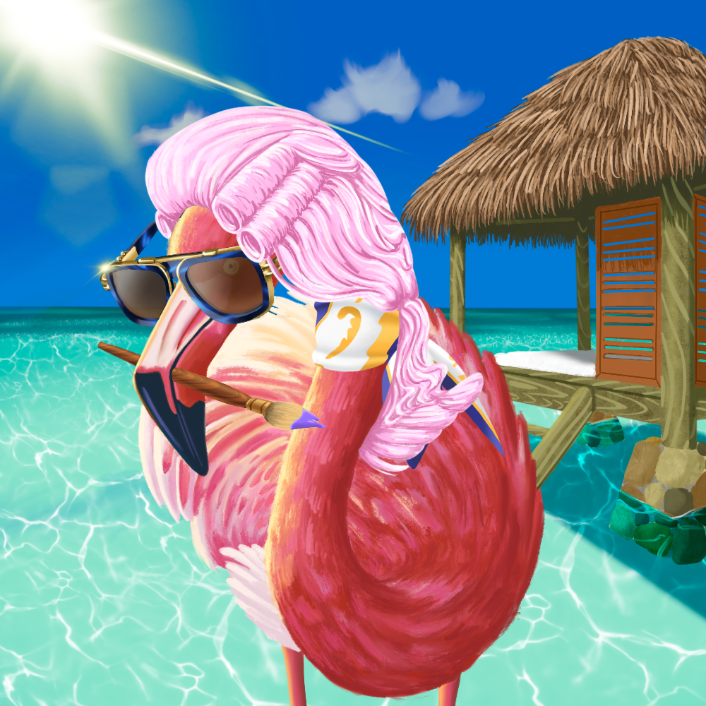 ReallyRichFlamingo #744 NFT on Algorand