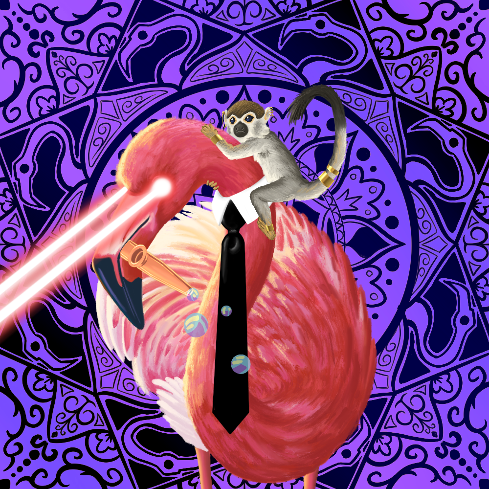 ReallyRichFlamingo #796 NFT on Algorand