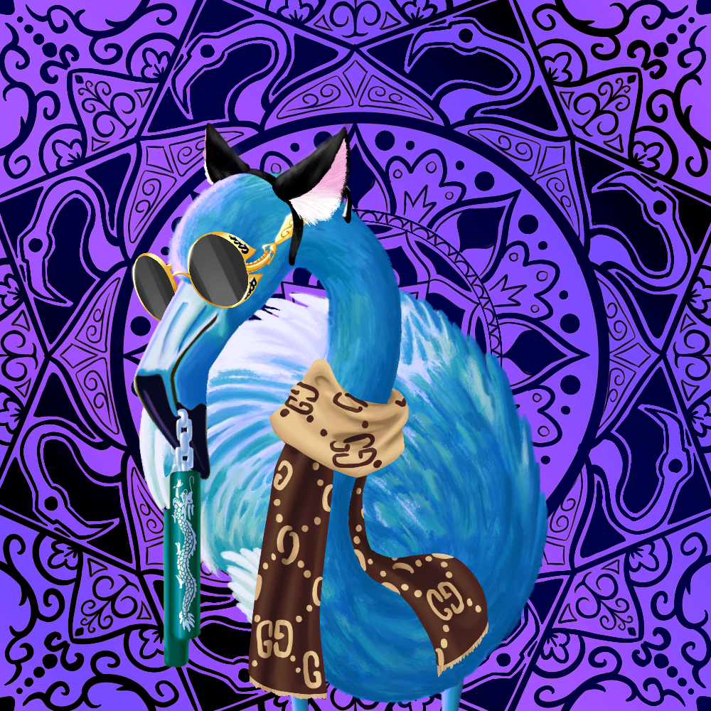 ReallyRichFlamingo #824 NFT on Algorand