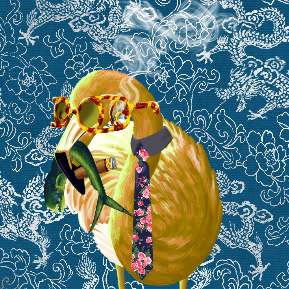 ReallyRichFlamingo #828 NFT on Algorand