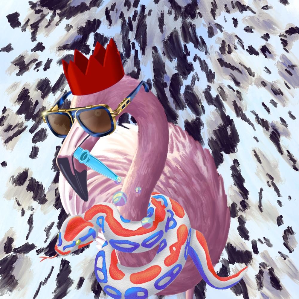 ReallyRichFlamingo #848 NFT on Algorand