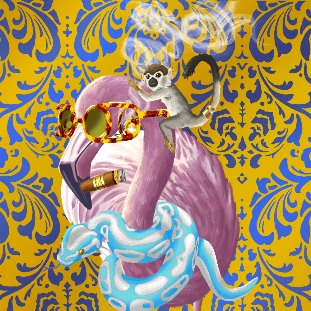 ReallyRichFlamingo #865 NFT on Algorand