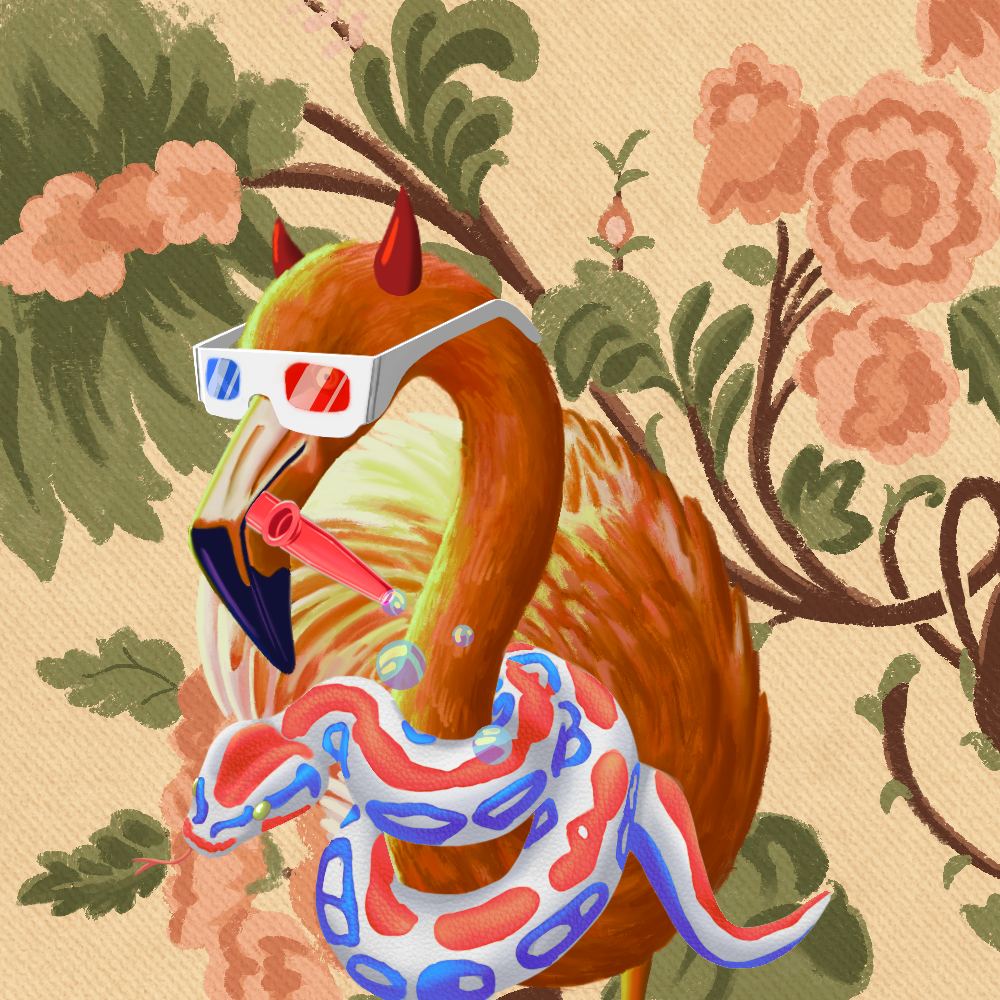 ReallyRichFlamingo #880 NFT on Algorand