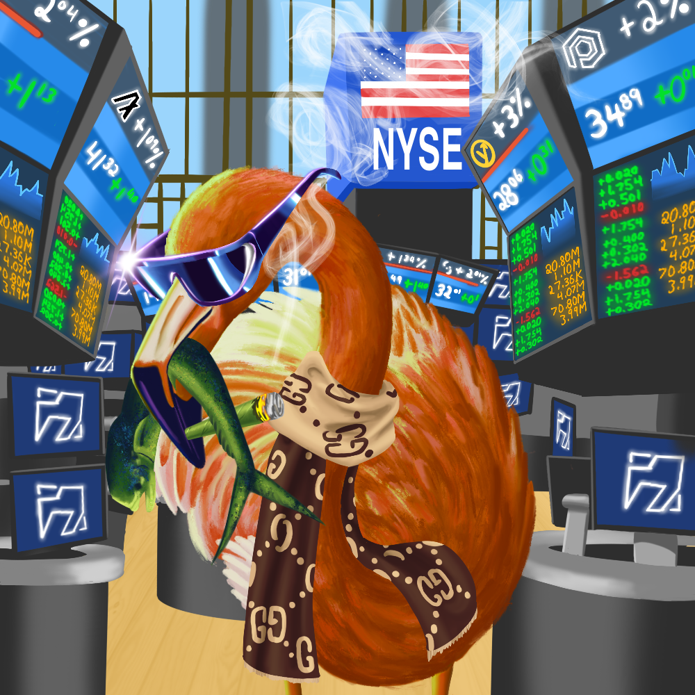 ReallyRichFlamingo #881 NFT on Algorand