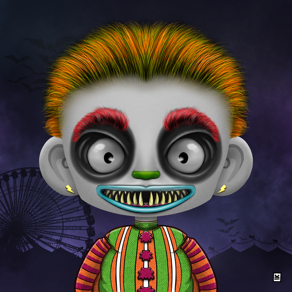 An image of Little Monsters - Clown #25