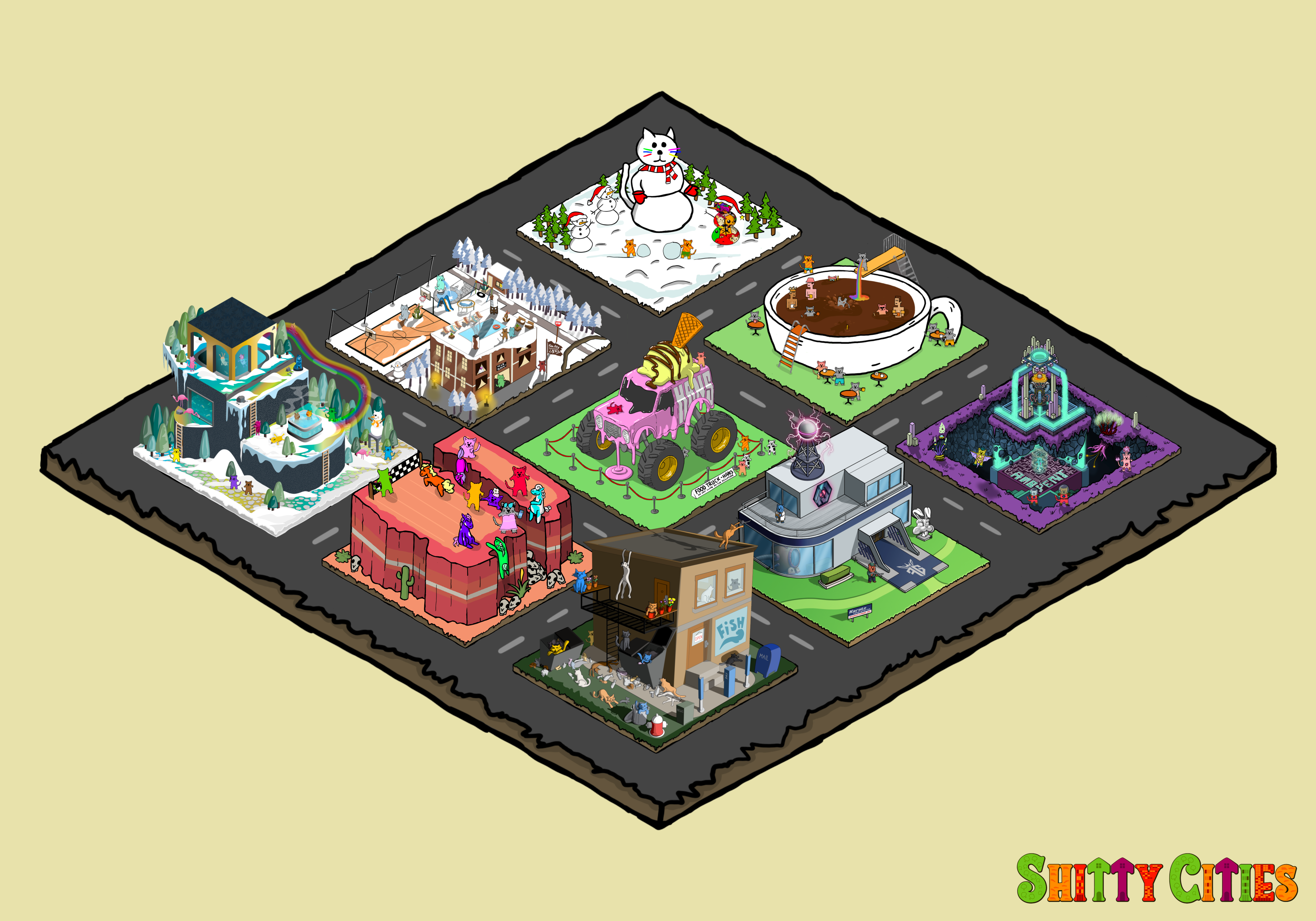 Shitty City #338 NFT on Algorand