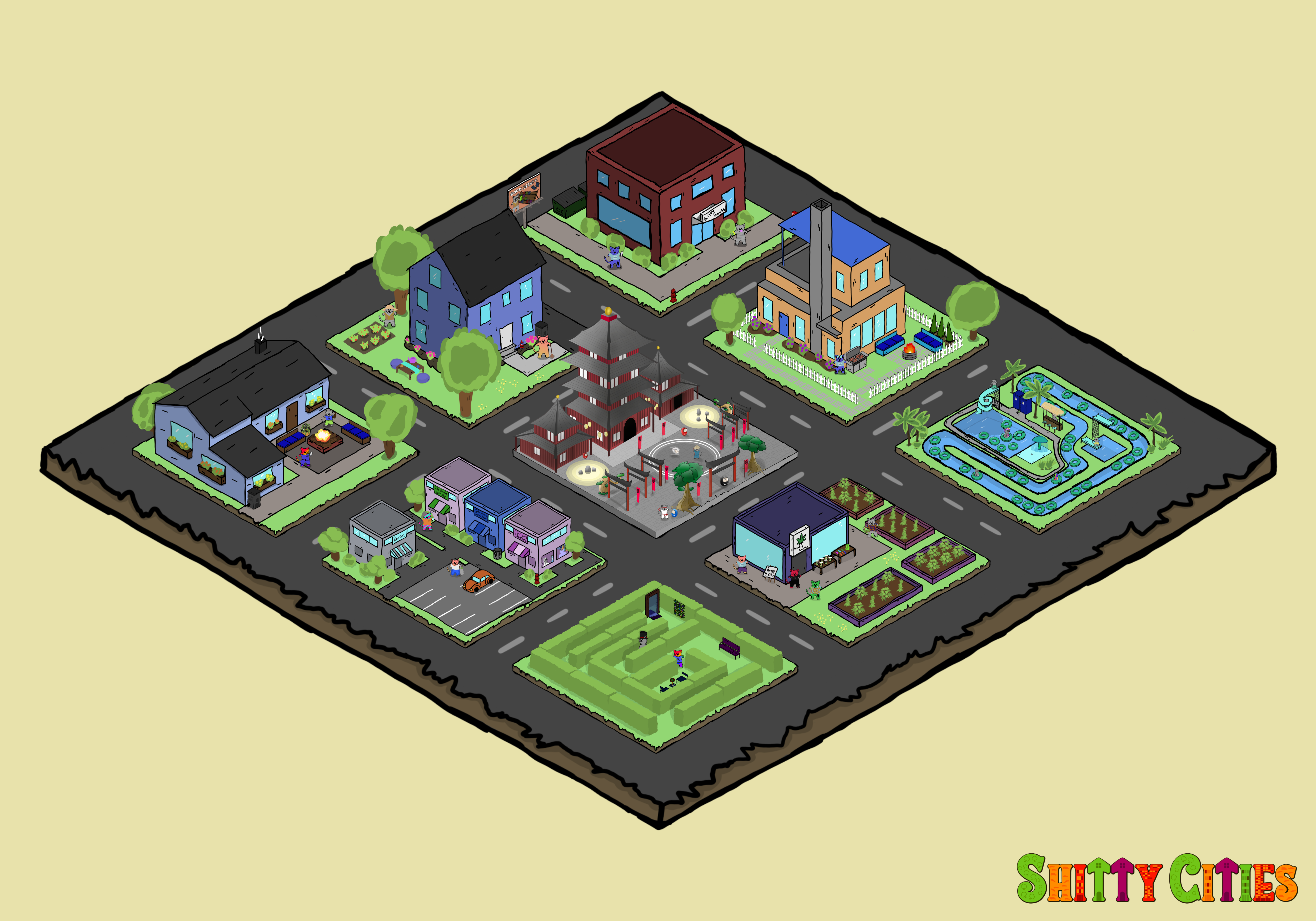 Shitty City #377 NFT on Algorand