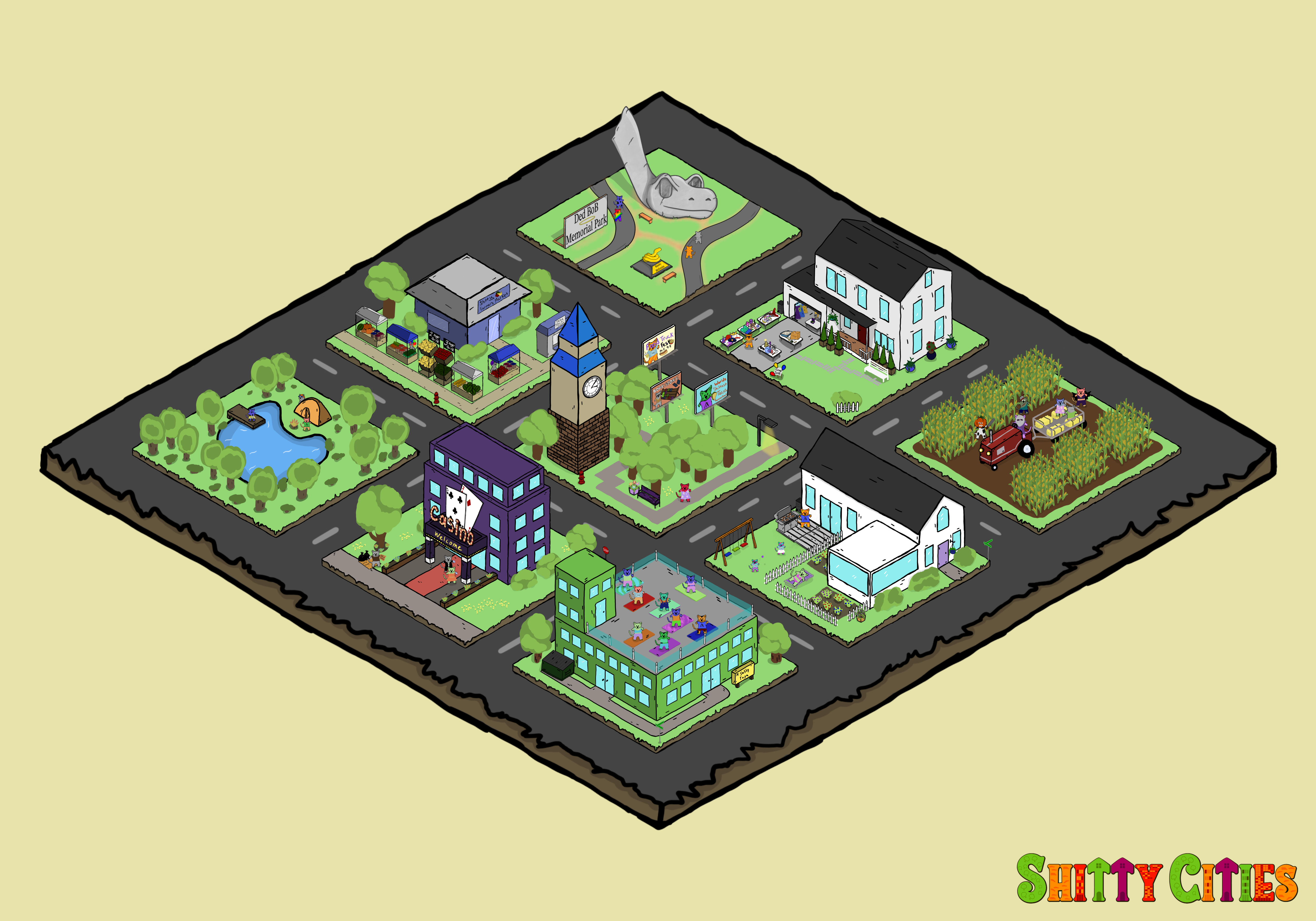 Shitty City #488 NFT on Algorand