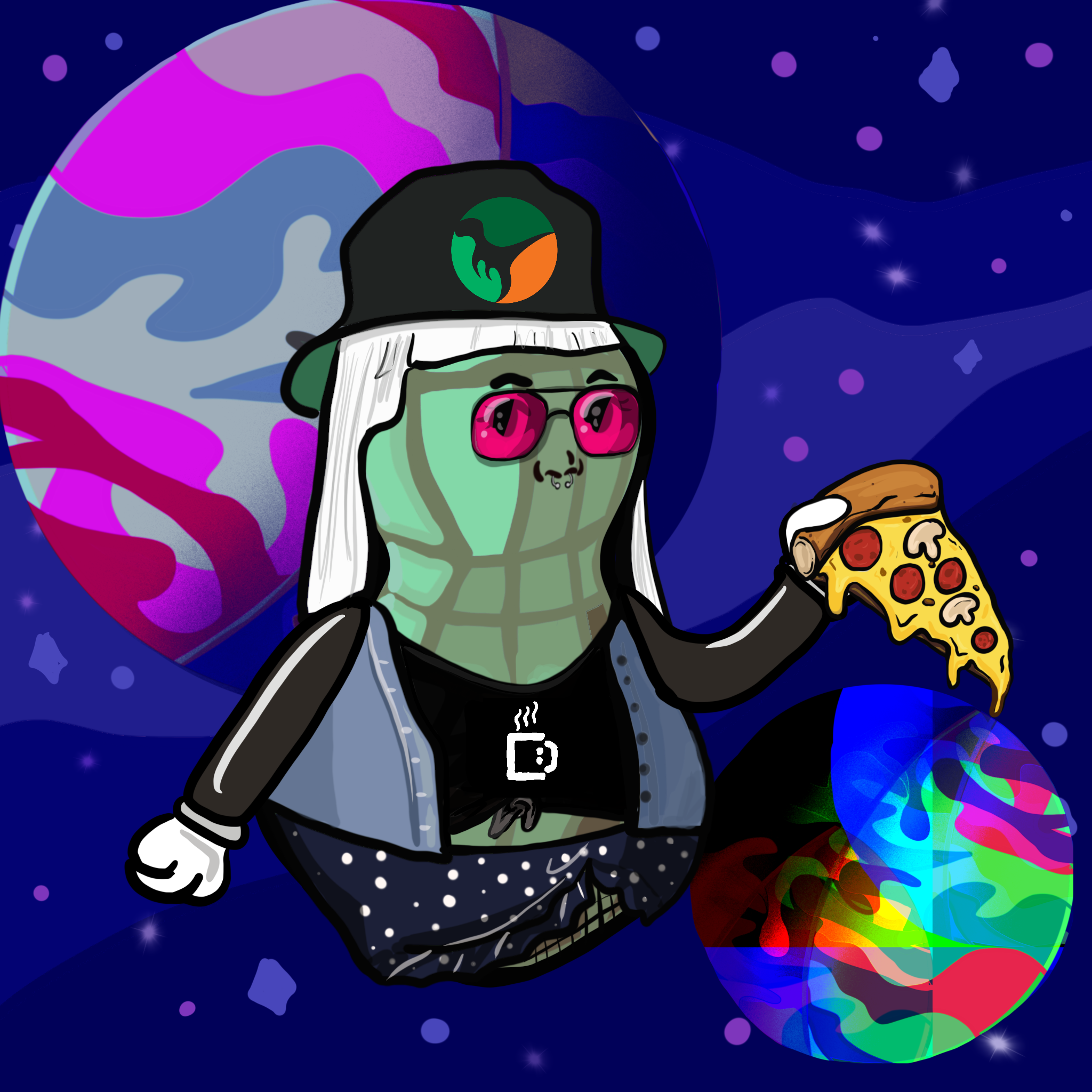 Dope Female Peanut Society #928 NFT on Algorand