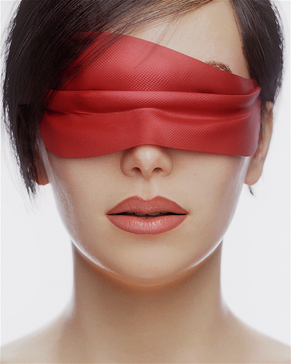 Image of Red Silk Mask