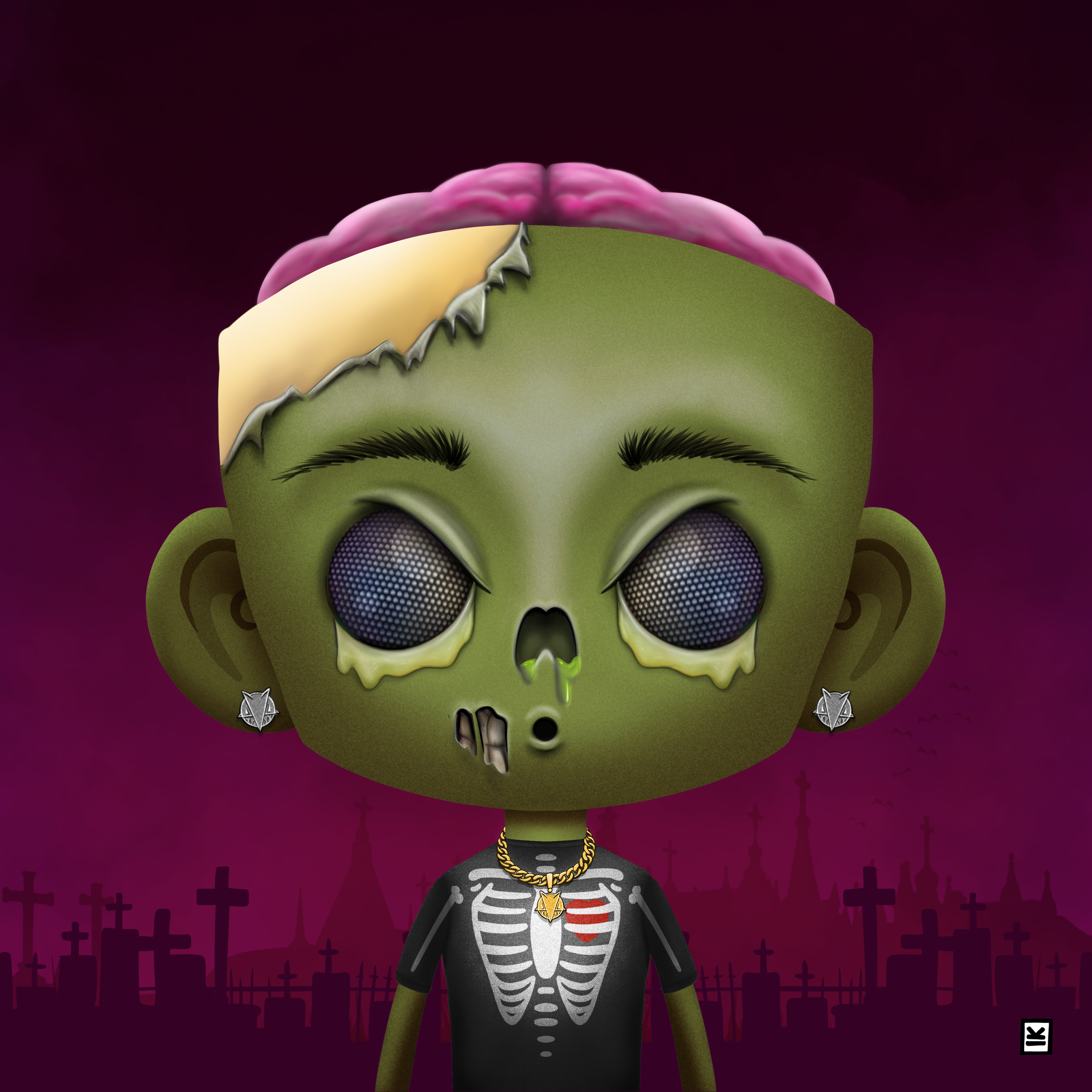 Little Monsters - Zombie #57 NFT on Algorand