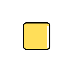 Yellow Block Magnet 095@arc3