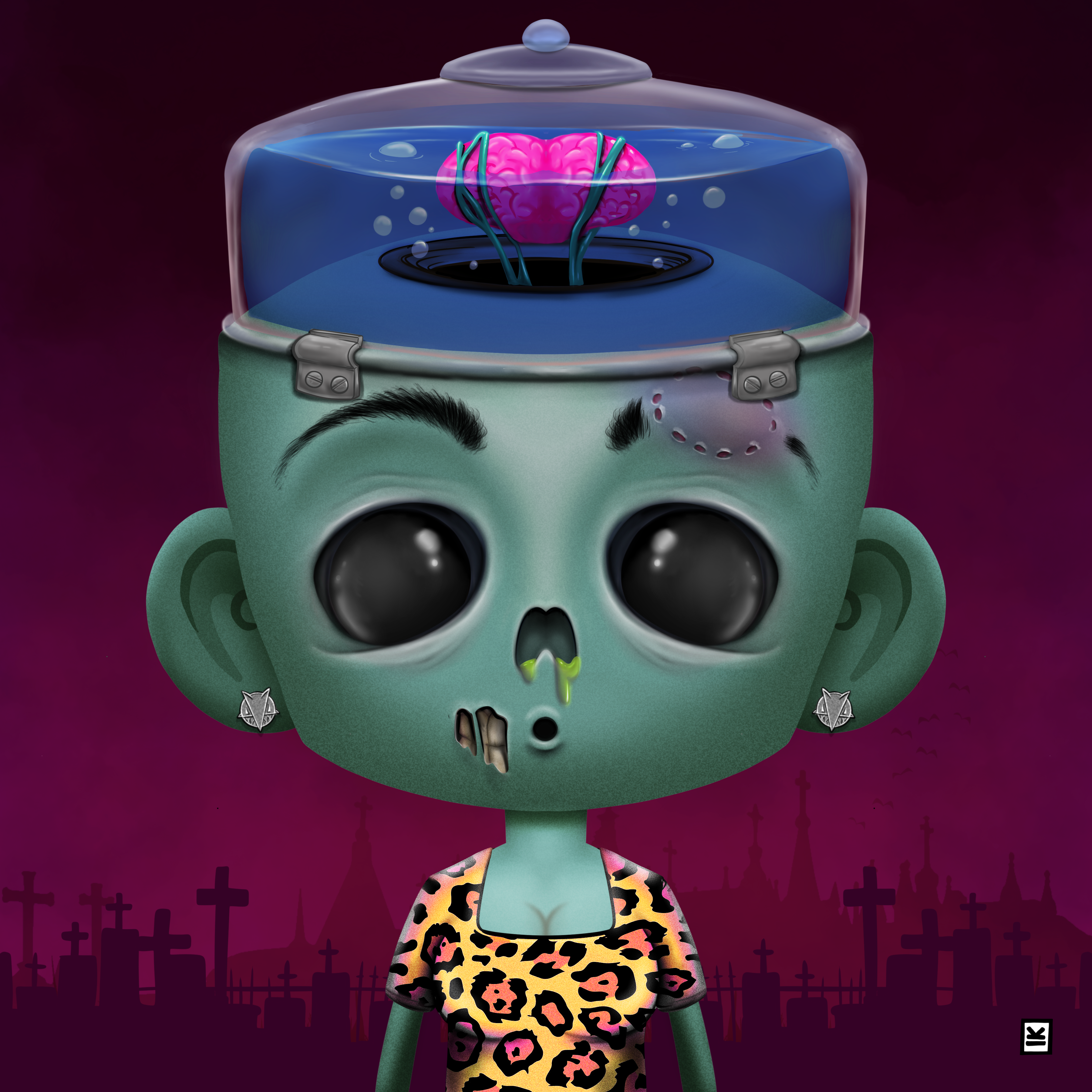Little Monsters - Zombie #65 NFT on Algorand