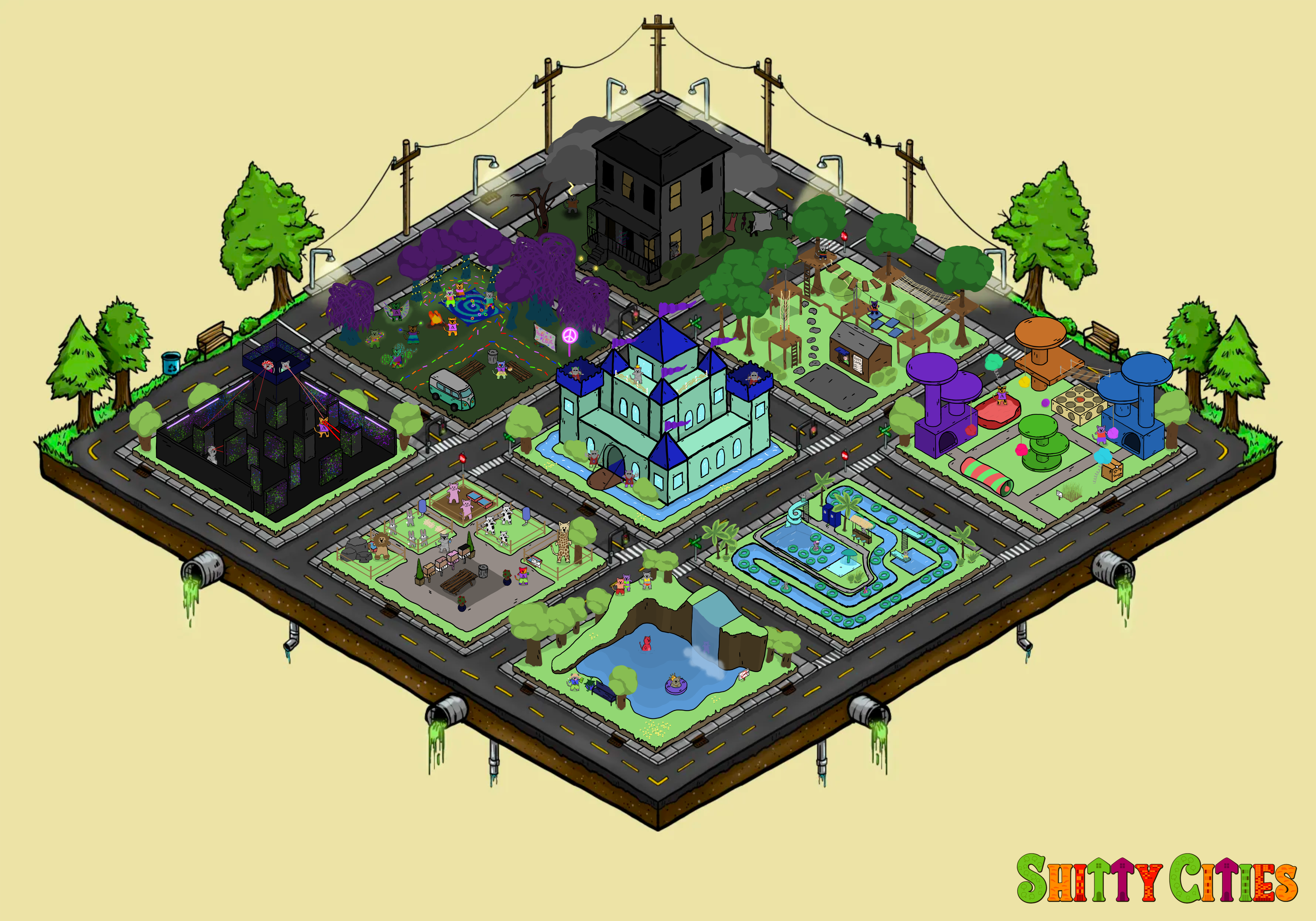 Shitty City #102 NFT on Algorand