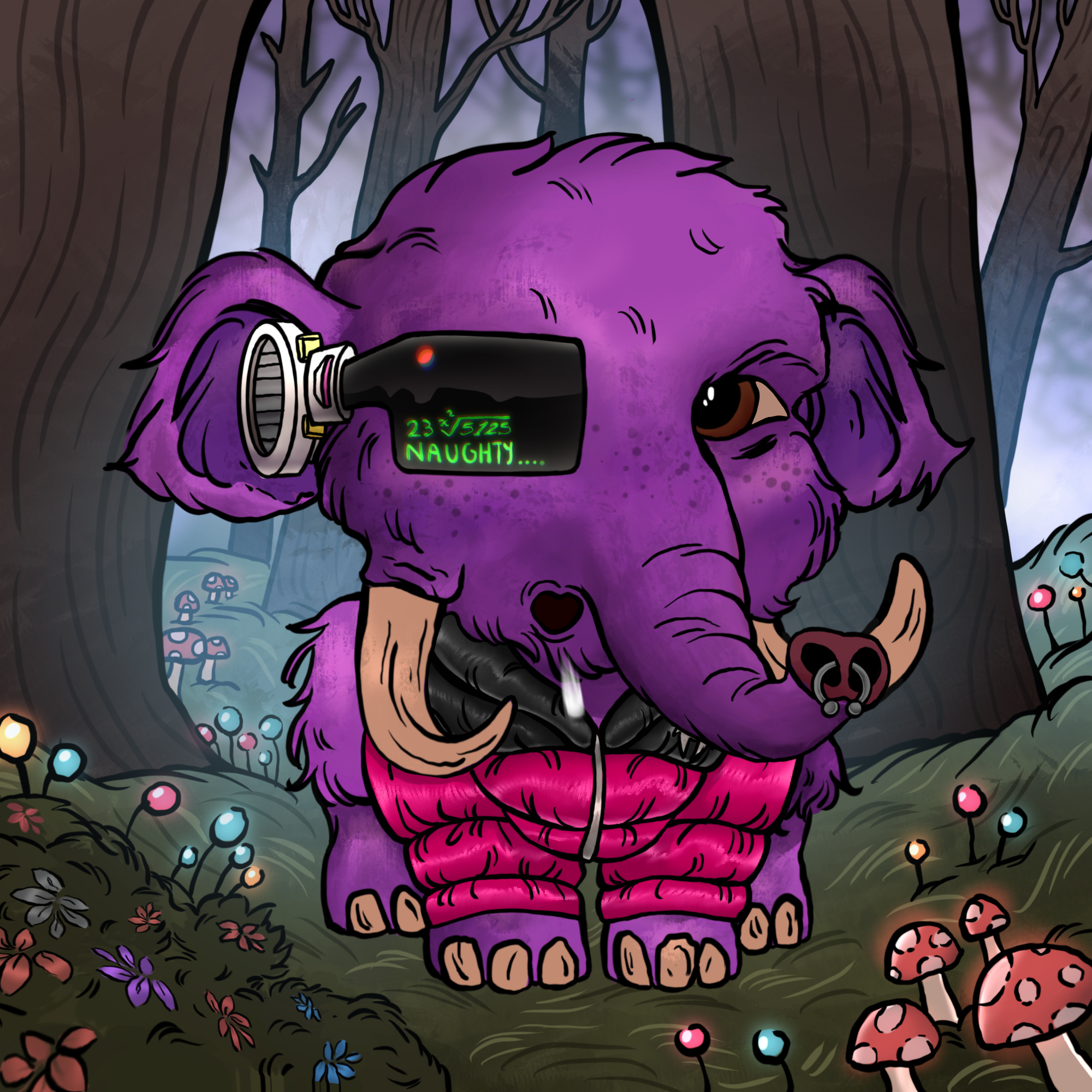 Naughty Mammoth #0316 NFT on Algorand