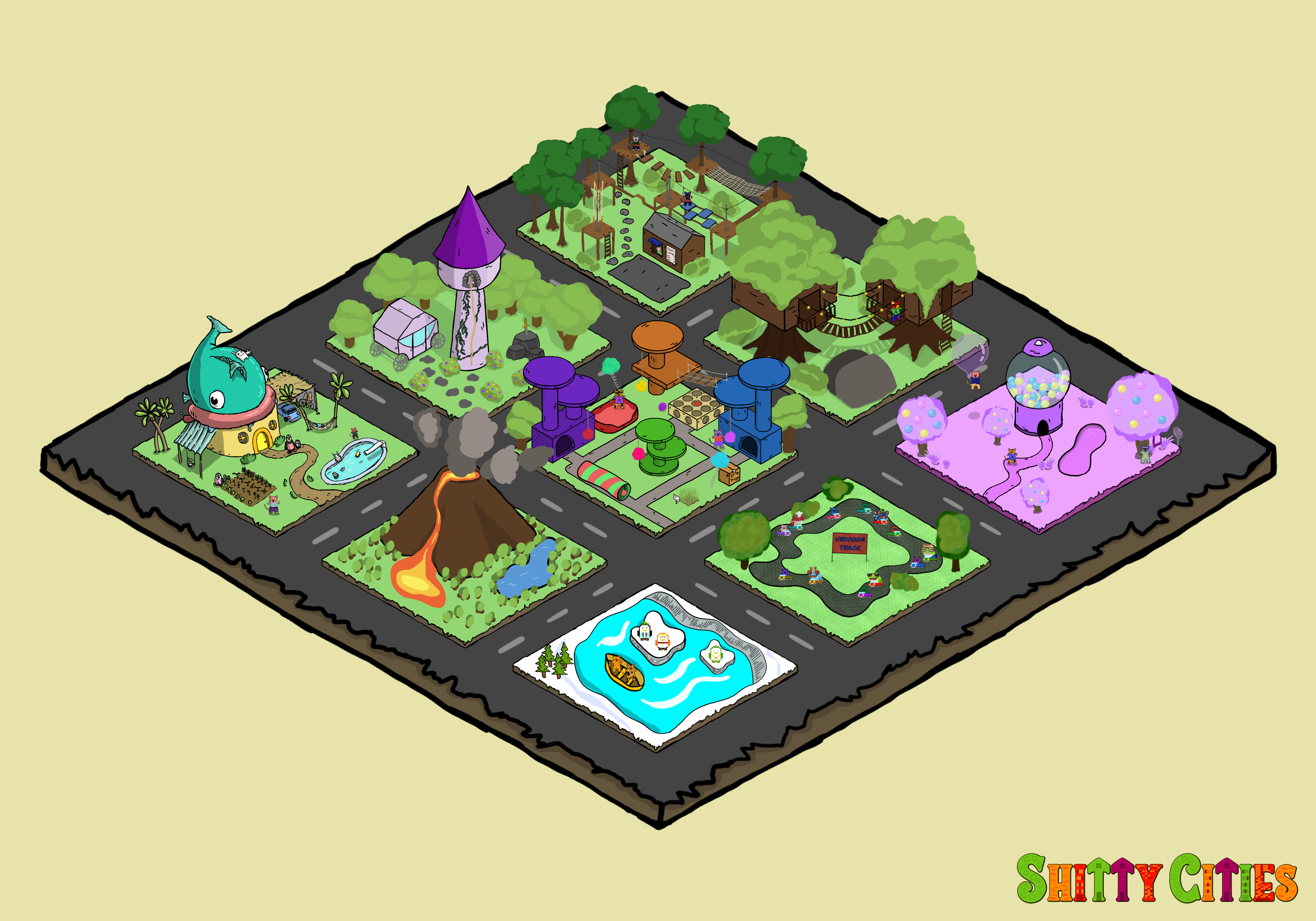 Shitty City #204 NFT on Algorand