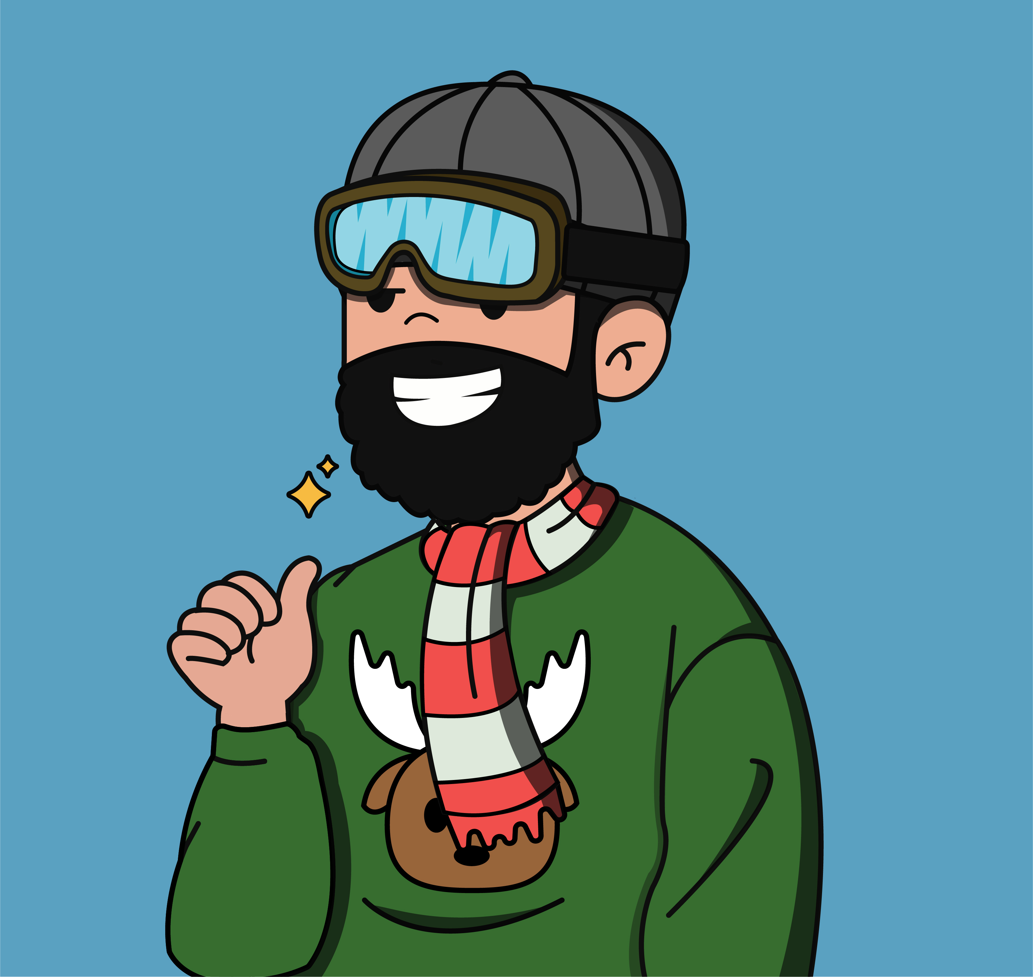 #09 Winter Deer Guy NFT on Algorand