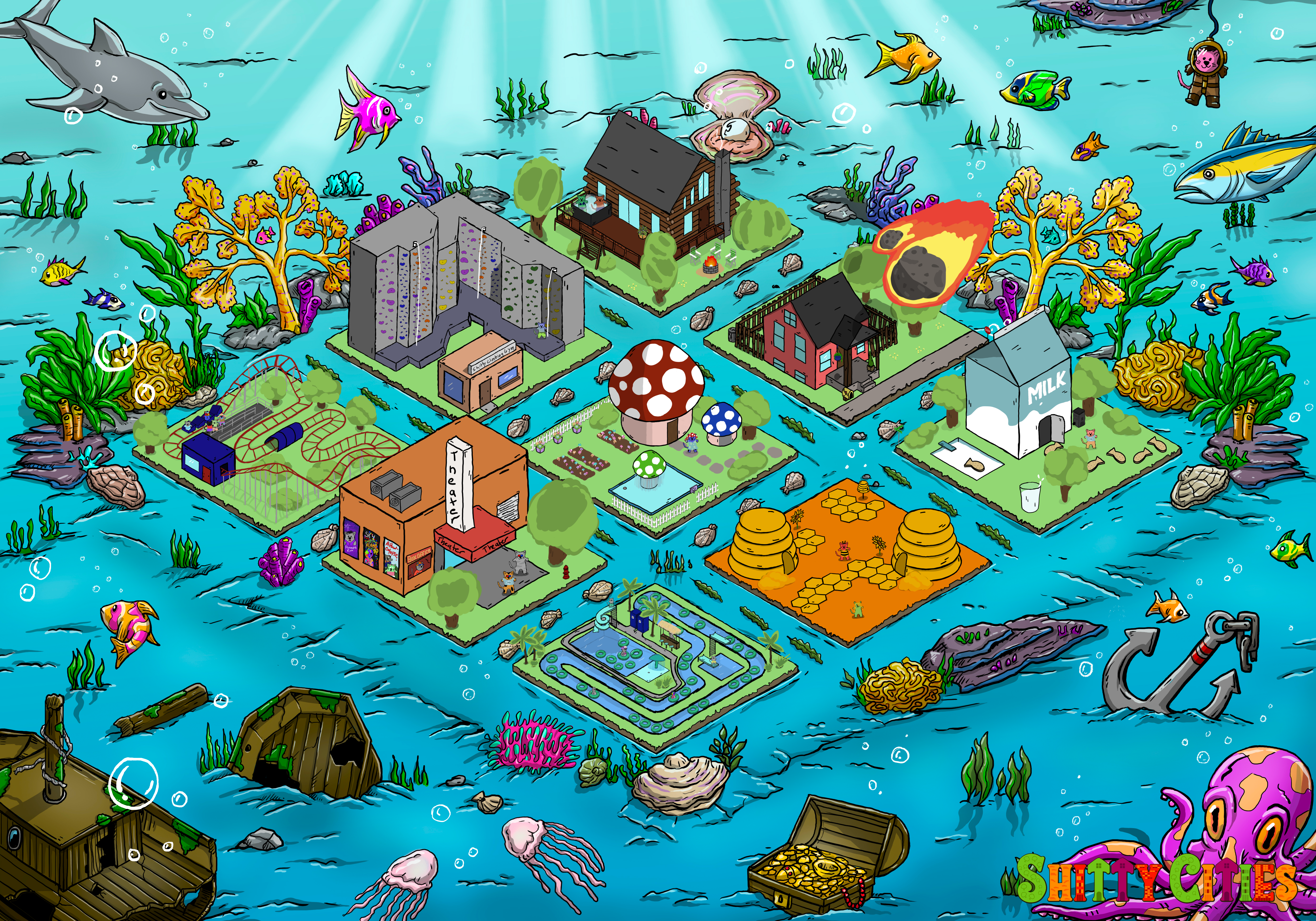 Shitty City #169 NFT on Algorand