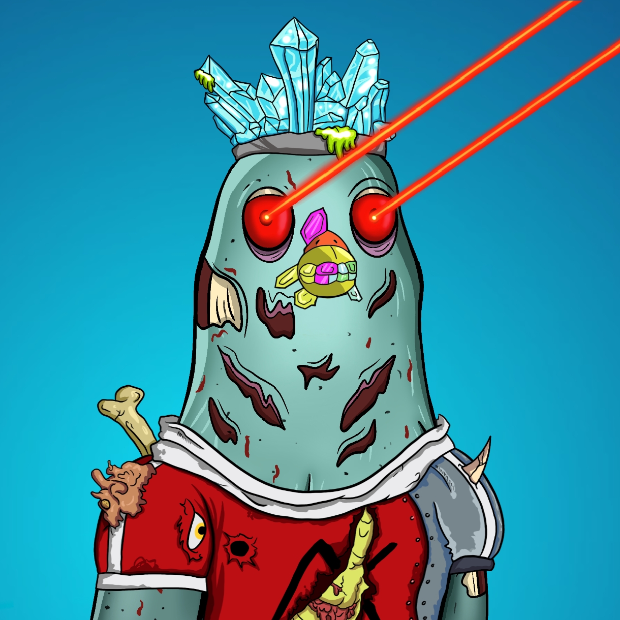 Mutant Ghetto Pigeon #654 NFT on Algorand