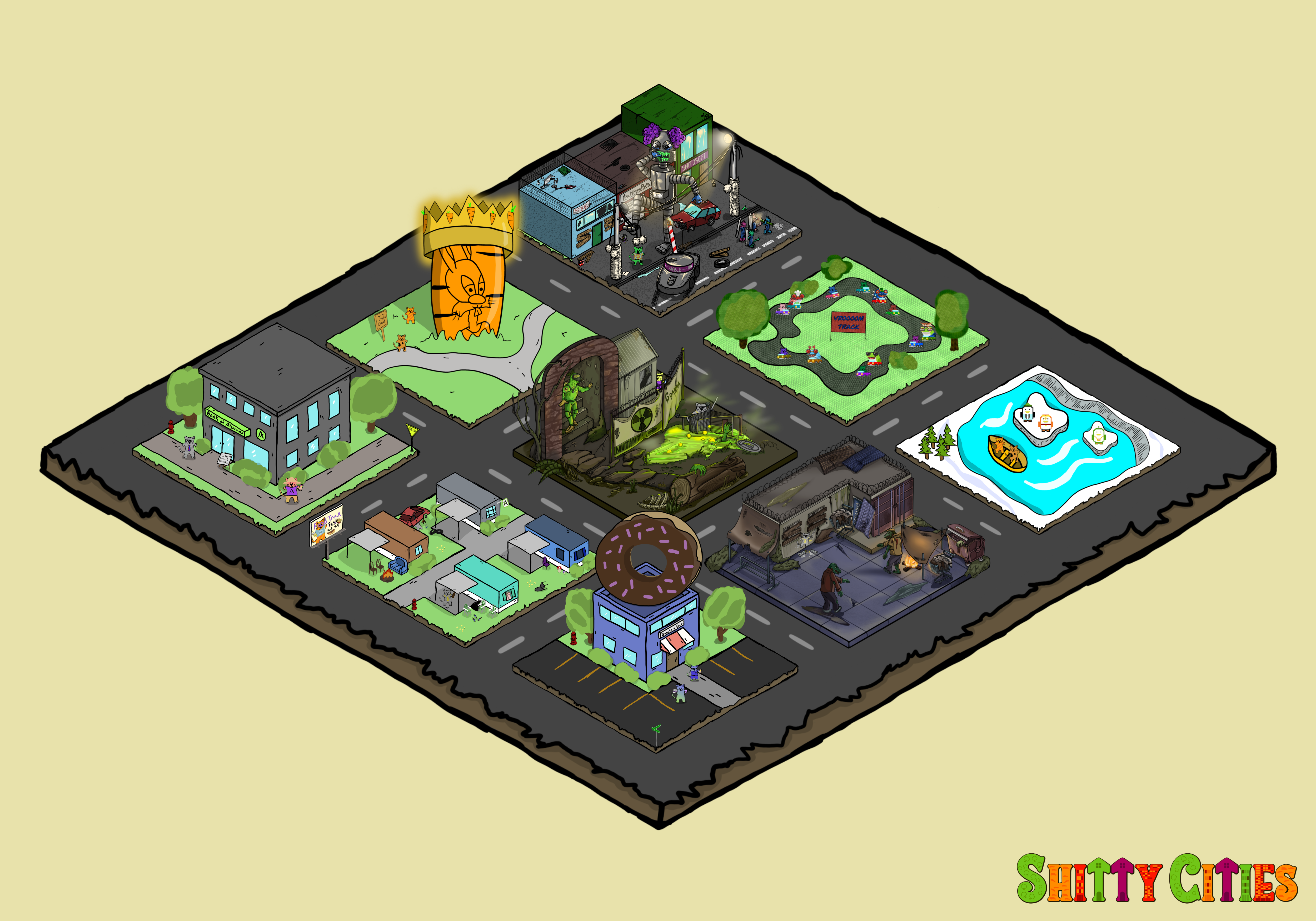 Shitty City #108 NFT on Algorand