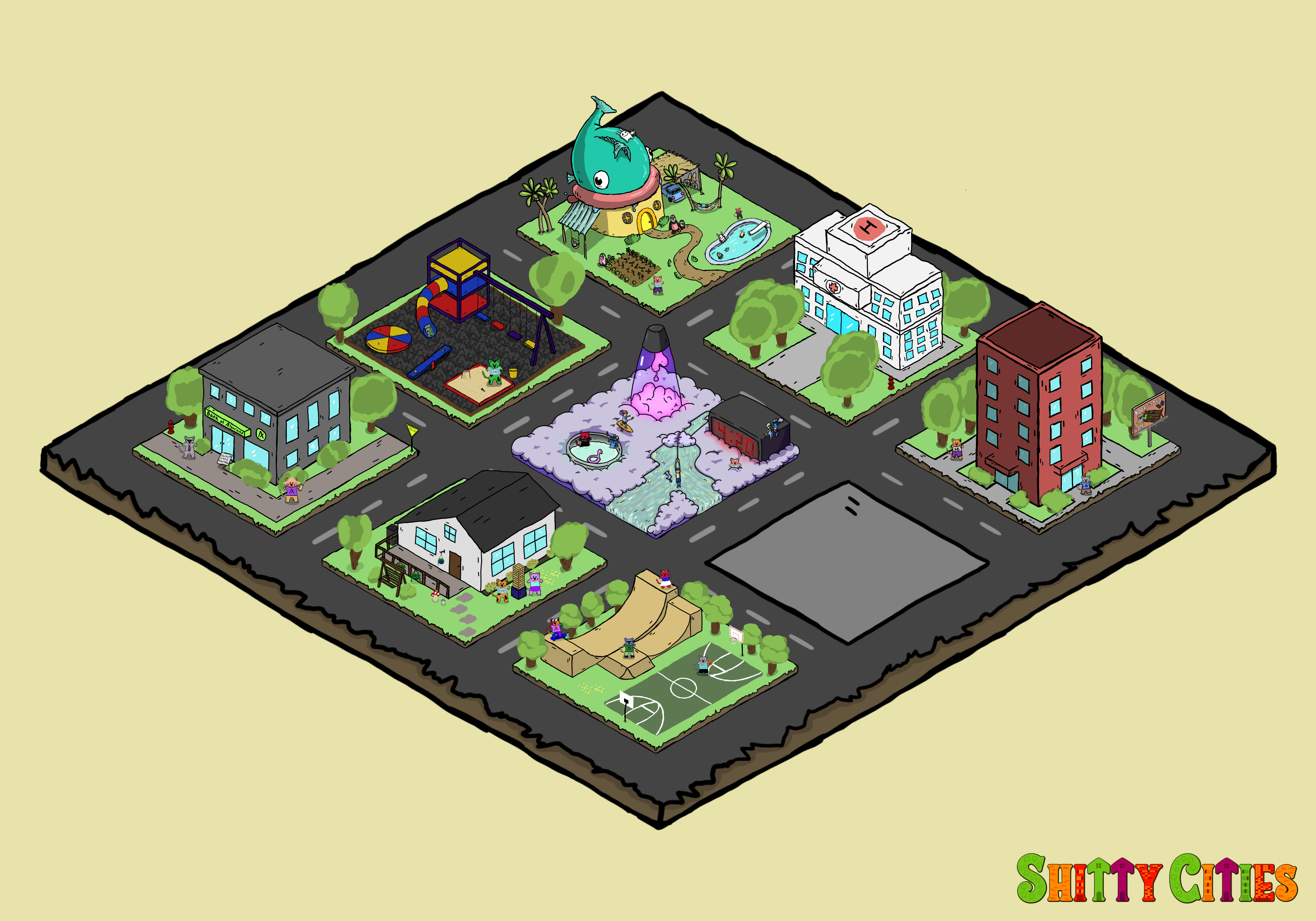 Shitty City #98 NFT on Algorand